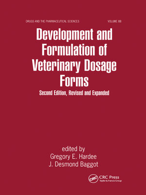 cover image of Development and Formulation of Veterinary Dosage Forms